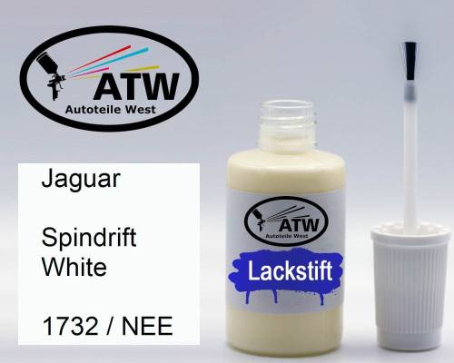 Jaguar, Spindrift White, 1732 / NEE: 20ml Lackstift, von ATW Autoteile West.